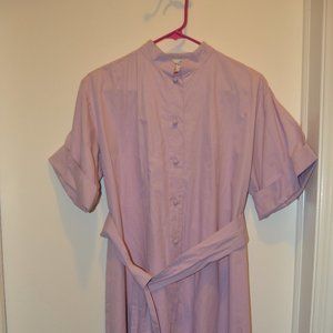 Vintage 70s Catherine Ogust for Penthouse Gallery Shirt Dress Purple One Size